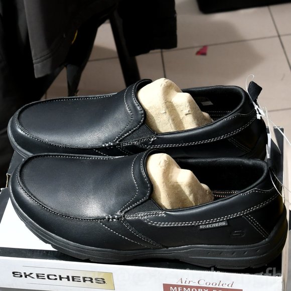 Skechers Shoes Relaxed Fit Harper‎ Forde Loafer Black . Leather Round